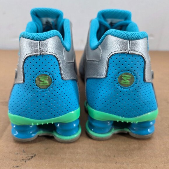 NIKE Womens Shox NZ Sneakers Gray Blue  Shoes Y 7 W8.5 739638-004 - Picture 3 of 16